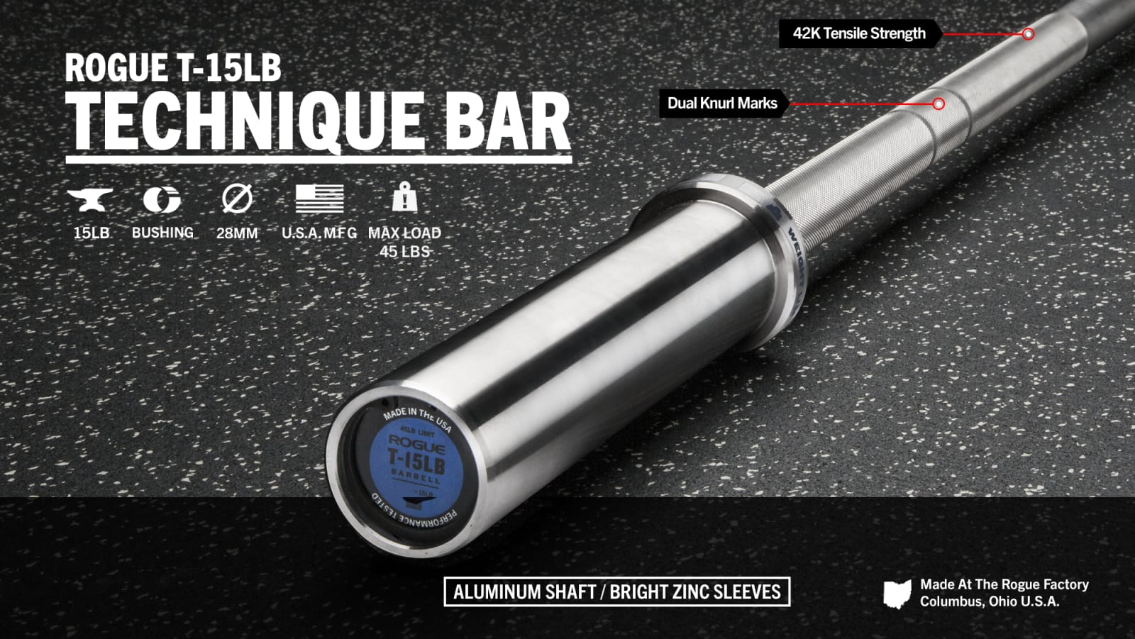 Rogue T15LB Technique Bar Rogue Fitness